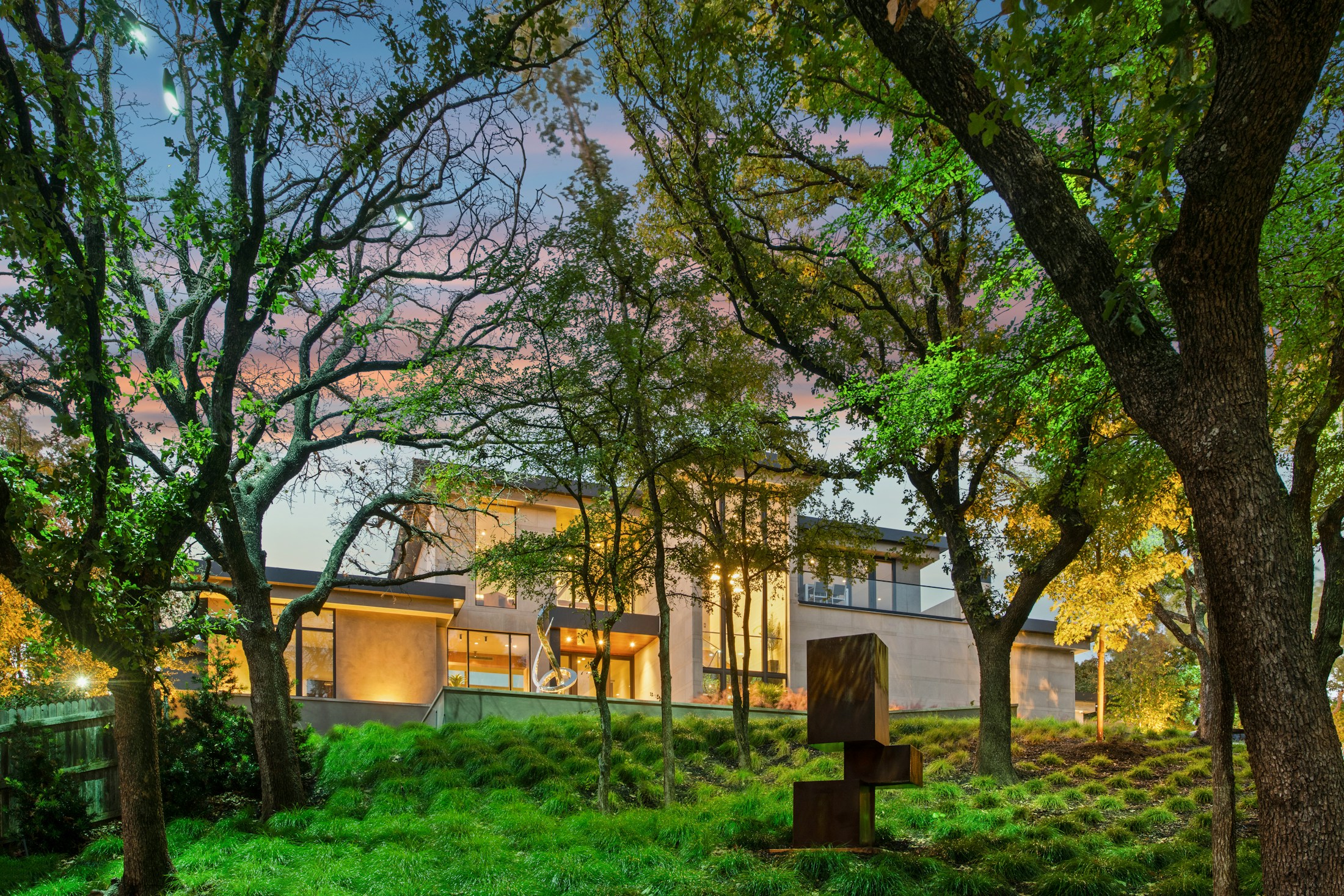 A home surrounded by greenery